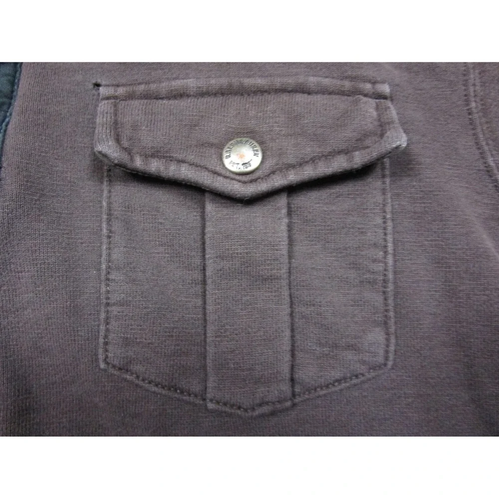 Polo Ralph Lauren Pullover Sweatshirt Men's (S) 1/4 Snap Chest Pocket Preppy
